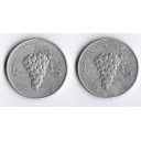 ITALIA lotto di due monete da 5 Lire Vecchio tipo anni 1949 - 1950 Discreta Conservazione